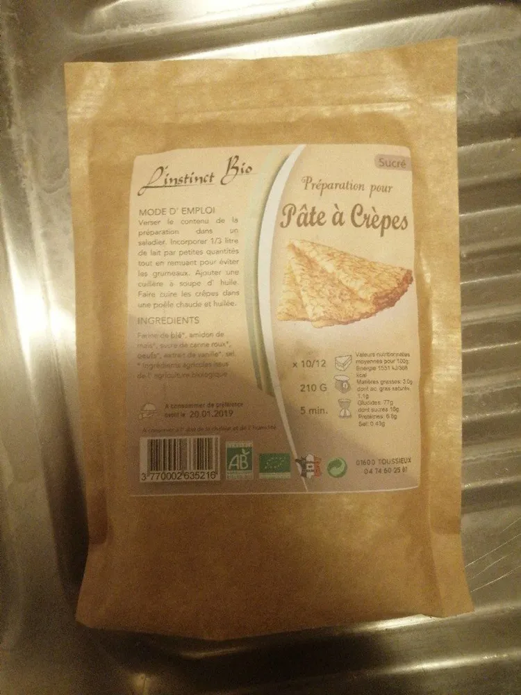 Preparation pour Pâte à Crèpes
