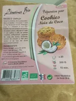 Preparation pour cookies noix de coco