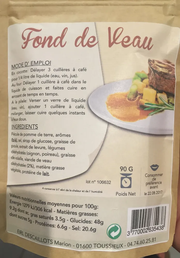 Fond de veau