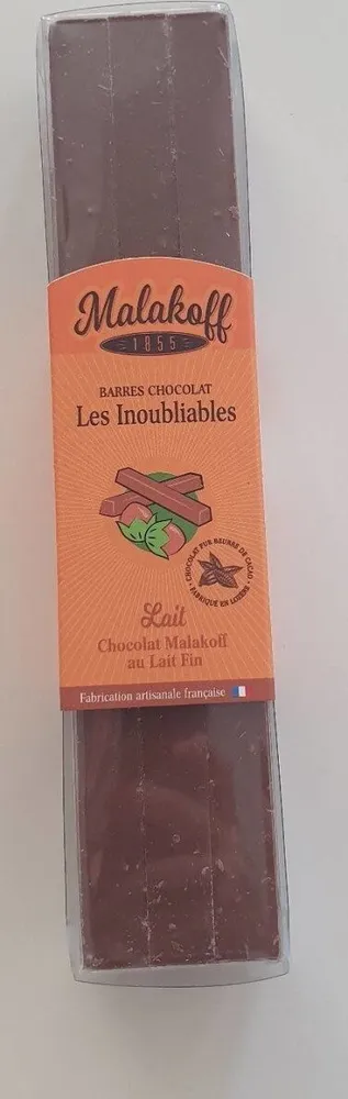 Barres chocolats les inoubliables