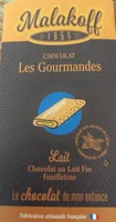 Chocolat les gourmandes lait fin feuilletine