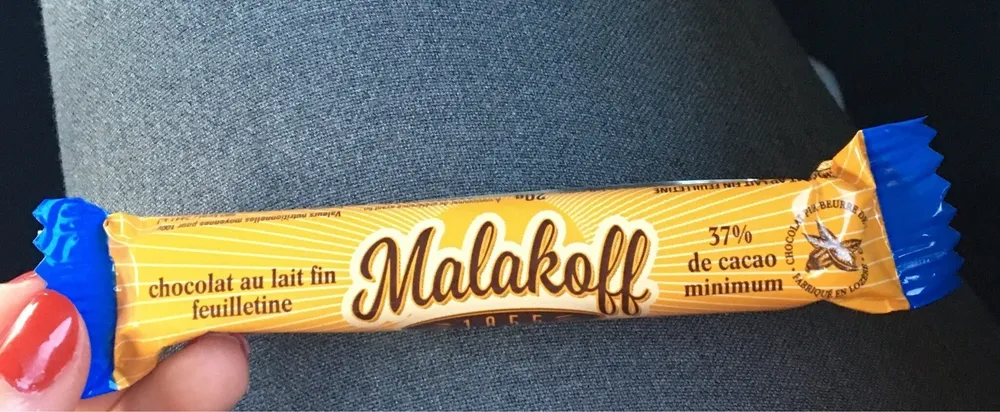 Malakoff chocolat au lait fin feuilletine