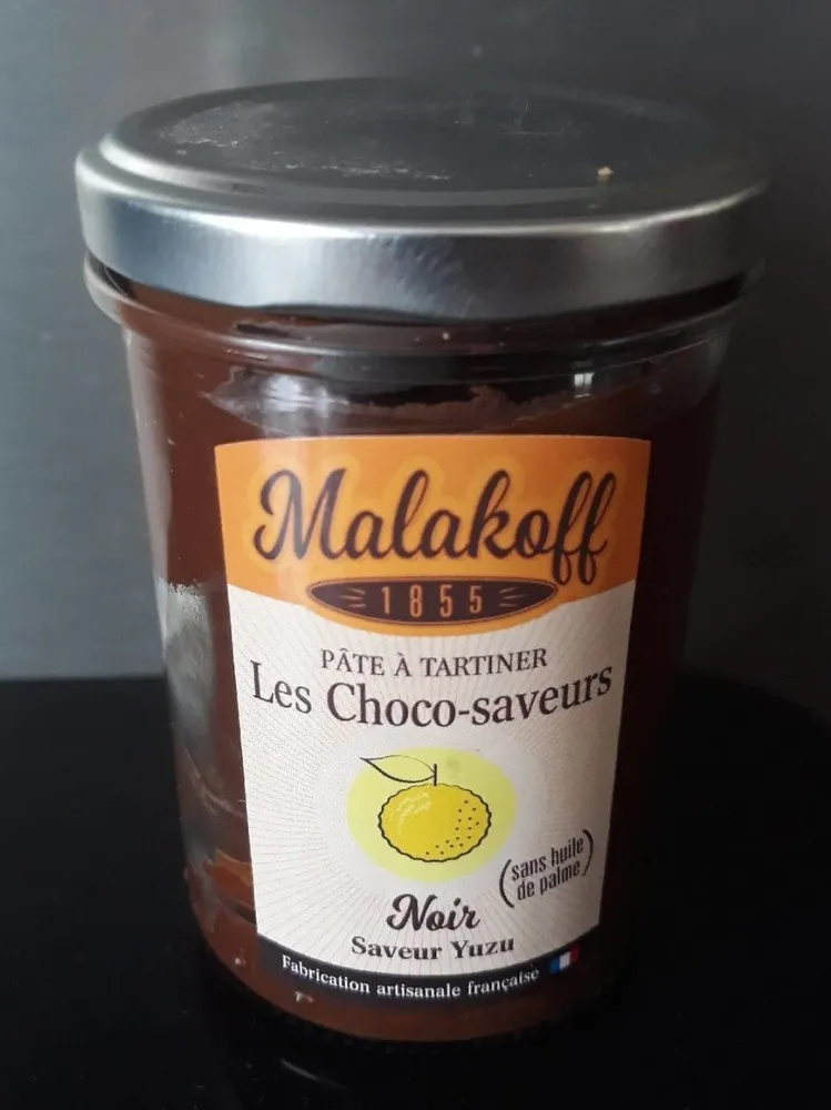 Pâte à tartiner Les Choco-saveurs Noir saveur yuzu