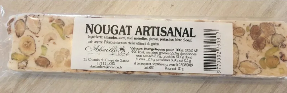 Nougat artisanal