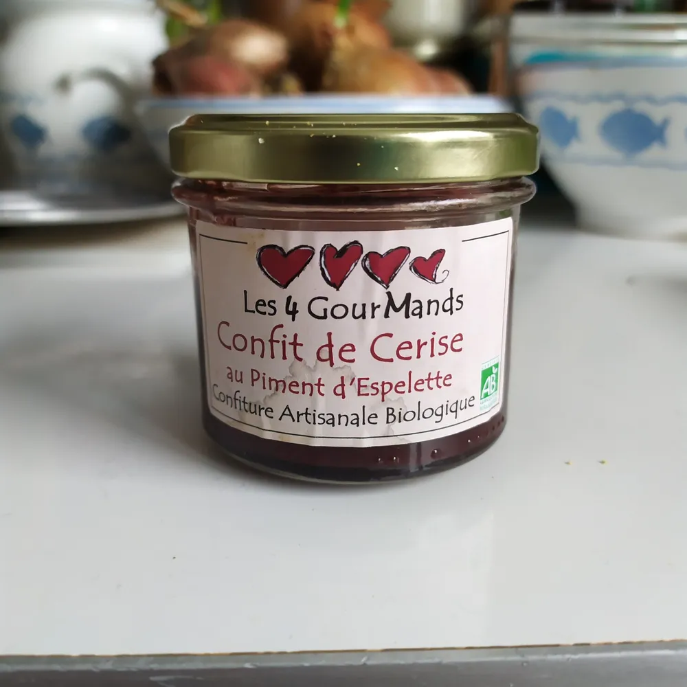 confit de cerise au piment d'Espelette