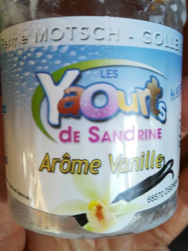 Yaourts de Sandrine vanille
