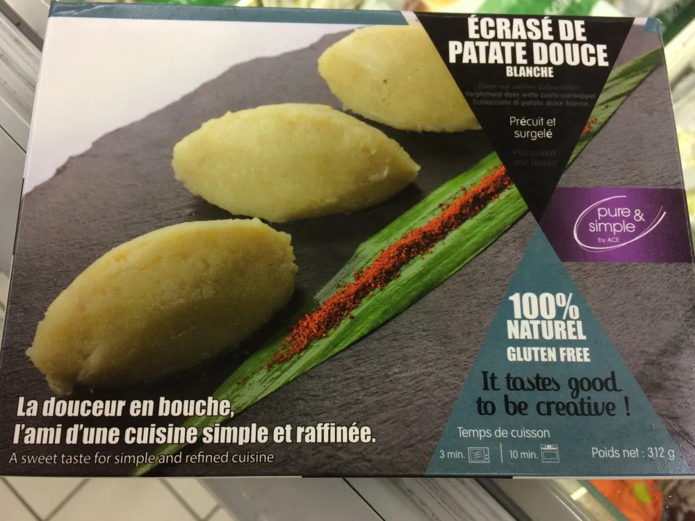 Écrasé de Patate Douce Blanche