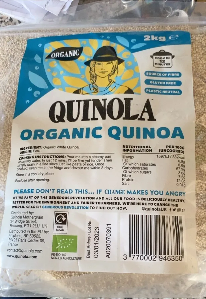 Organic quinoa