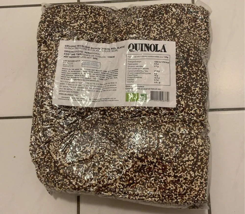Organic tricolour quinoa (white, red, black)