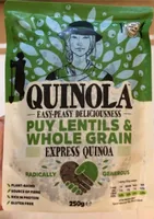 Puy lentils and whole grain quinoa