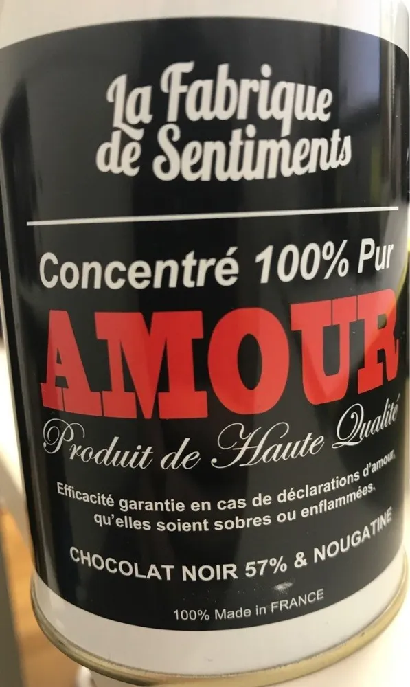Chocolat Noir 57% Et Nougatine - Noir Amour