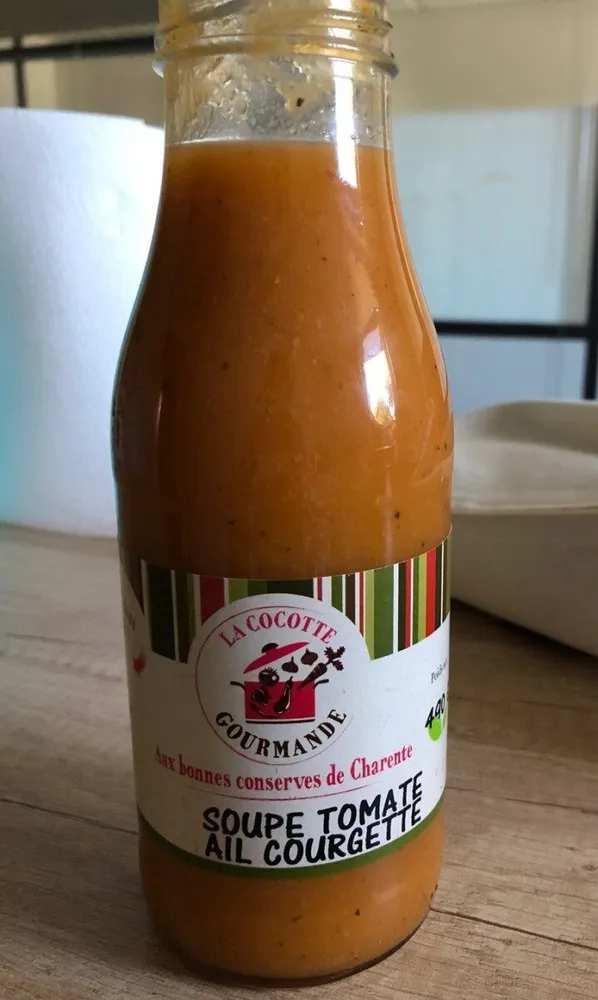 Soupe tomate ail courgette