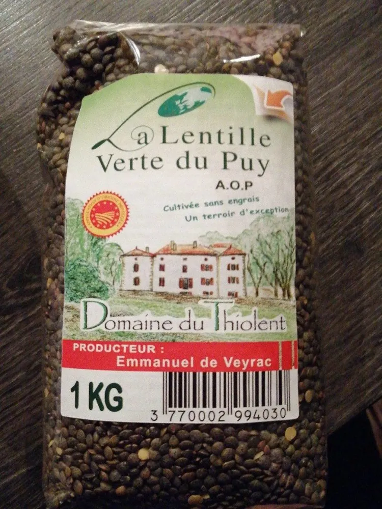Lentille verte du Puy A.O.P.