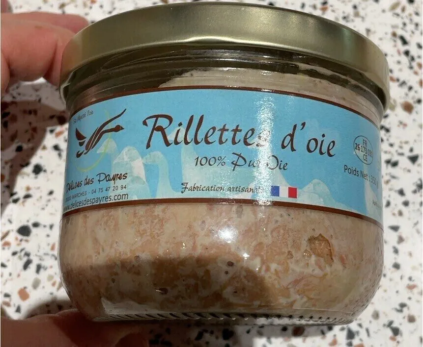 Rillettes d’oie 100% pur oie
