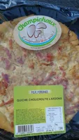 Quiche choucroute lardons