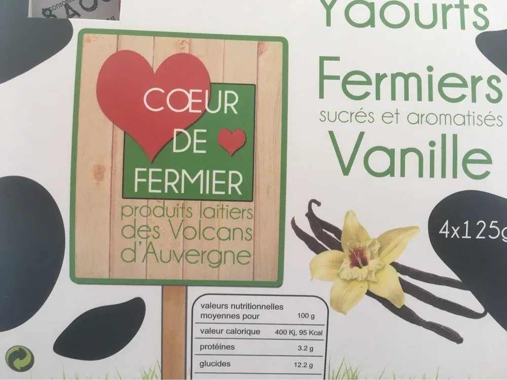 Yaourts fermiers vanille