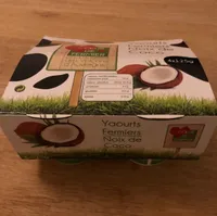 Yaourts Fermiers Noix de Coco