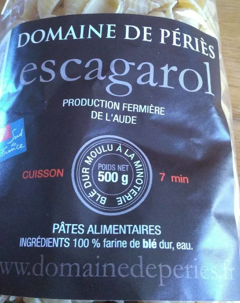 ESCAGAROL Pâtes alimentaires