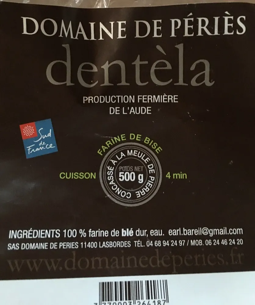 Pâtes dentèla