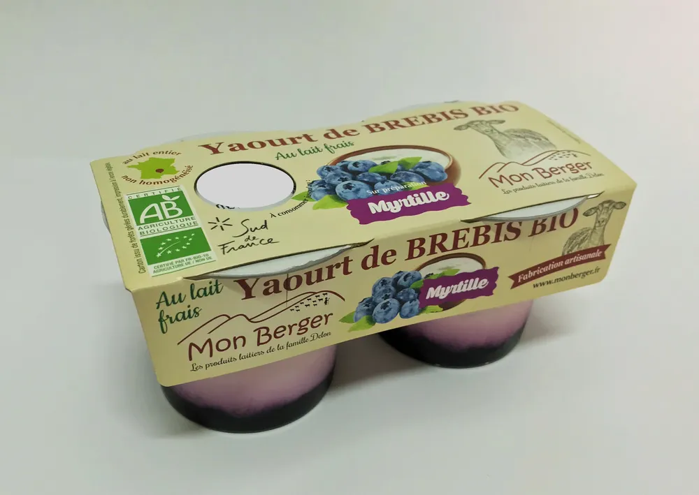 Yaourt au lait de brebis Myrtille