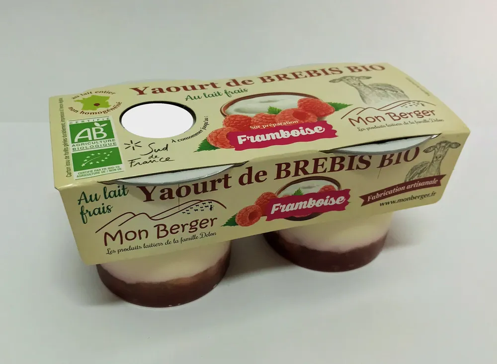 Yaourt au lait de brebis bio Framboises