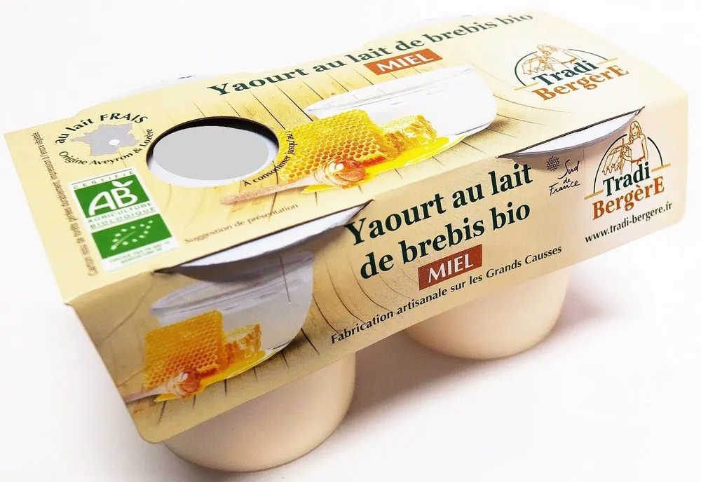 Yaourt au lait de brebis bio Miel