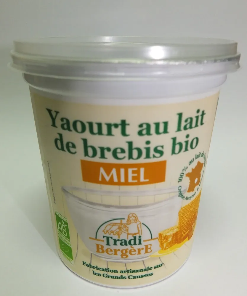 Yaourt au lait de brebis bio au miel