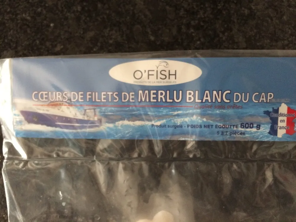 Coeur de filets de merlu blanc du cap