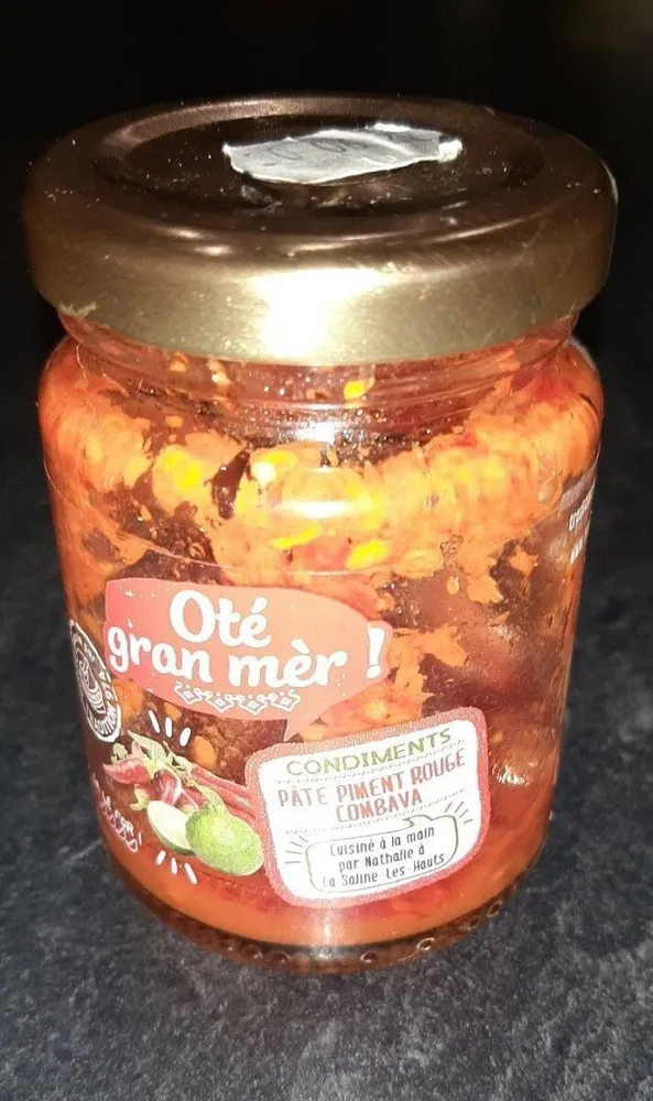 Pâte piment rouge combava
