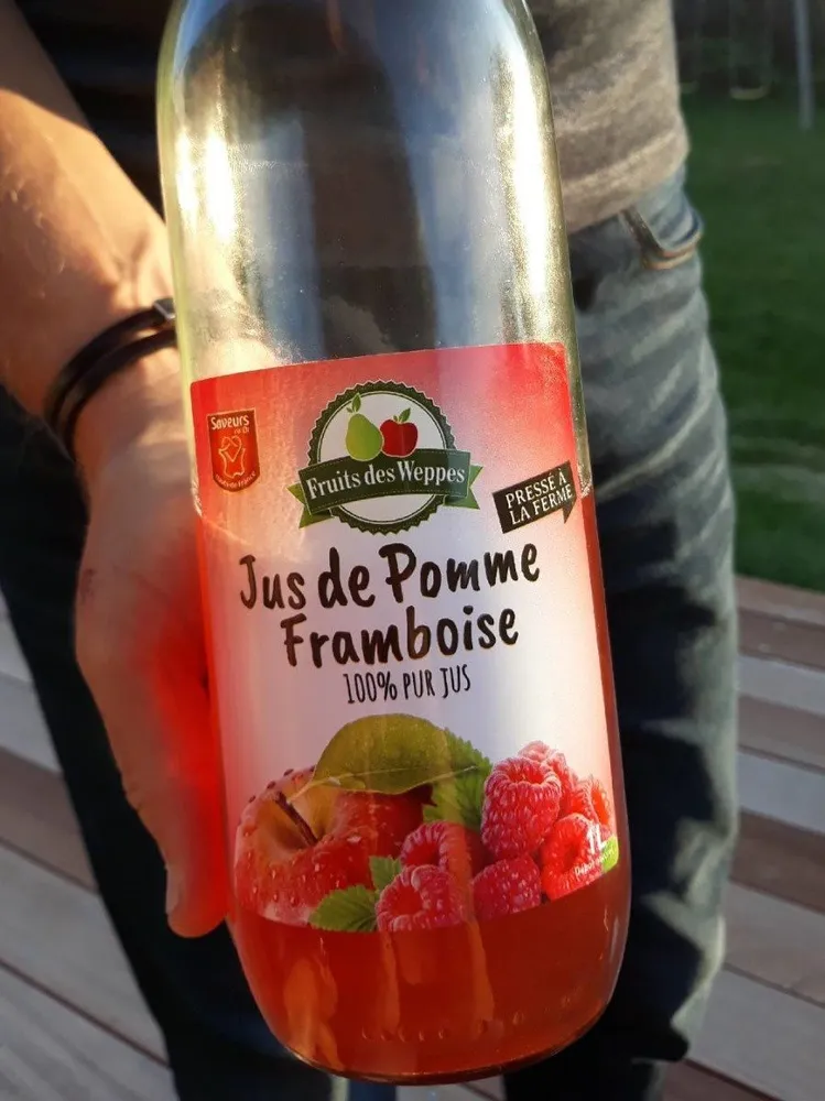 Jus pommes framboises