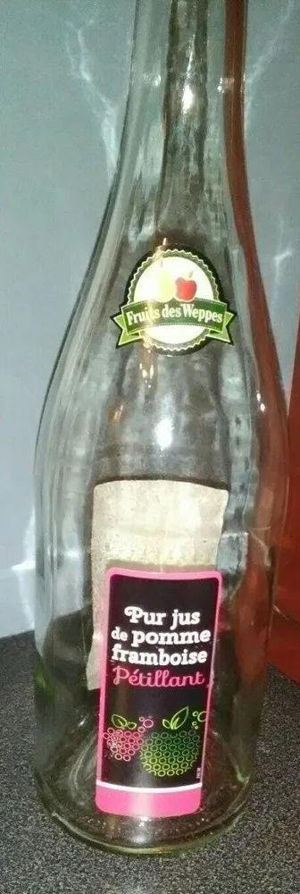 Pur jus de pomme framboise pétillant