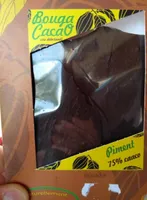 Chocolat artisanal 75% cacao Piment
