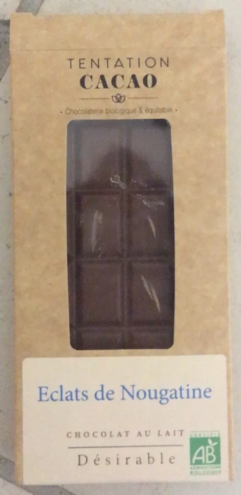 Chocolat au lait éclats de nougatine