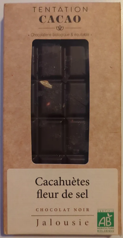Chocolat noir cacahuètes fleur de sel