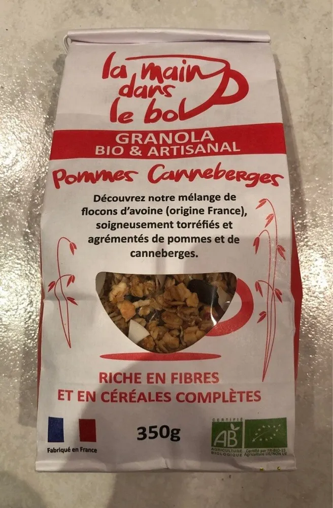 Granola pomme canneberge