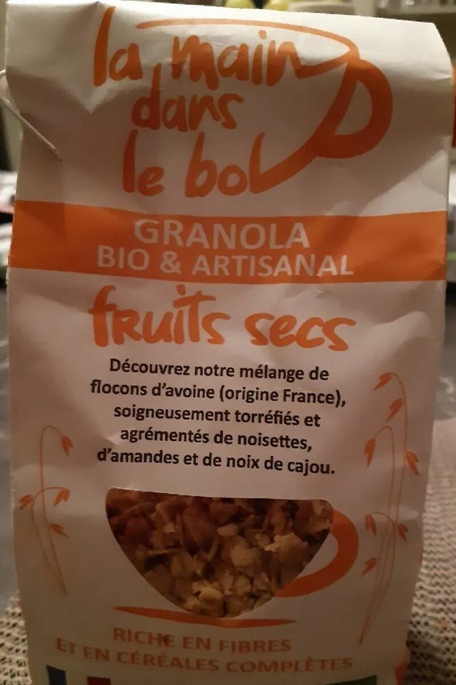 Granola bio et artisanal , fruits secs