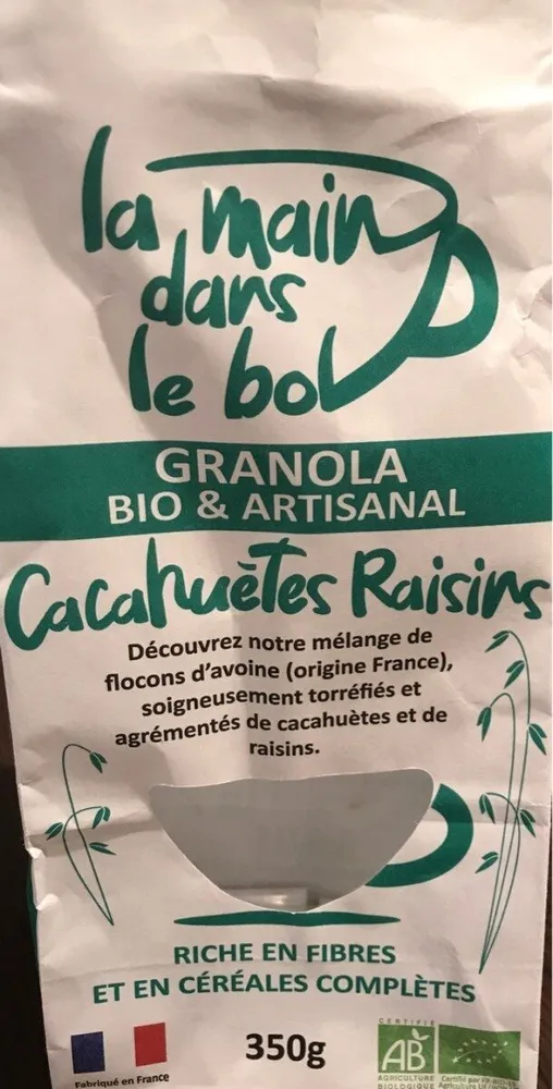 Granola cacahuètes-raisin