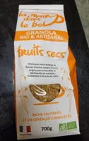 Granola bio artisanal fruits secs