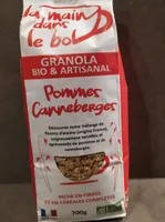 Granola pommes canneberges