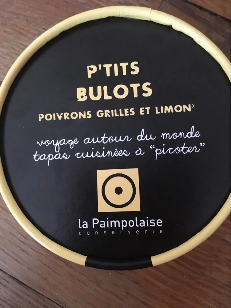 P'tits bulots poivrons grilles et limon