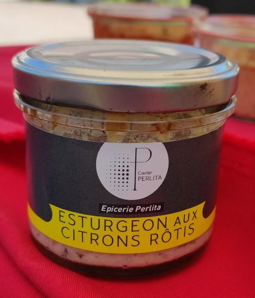 Esturgeon aux citrons rôtis
