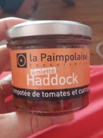 Emietté haddock compotée de tomates et curcuma
