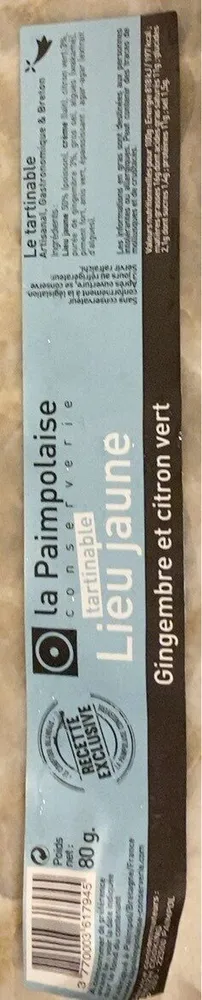 Lieu jaune tartinable