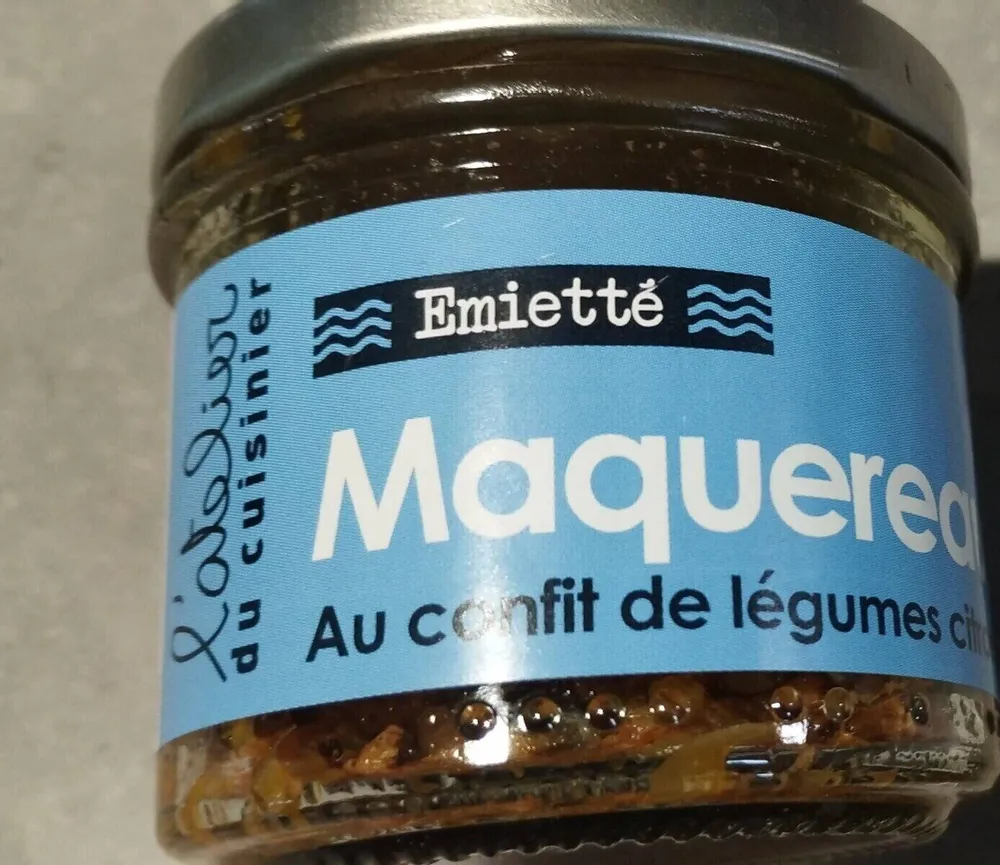 Émietté Maquereaux au confit de légumes citronnés