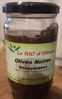 Le bio d'olivier olives noires dénoyautées