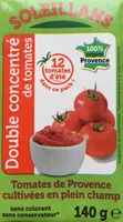 Sauce double concentré tomates Soleillans