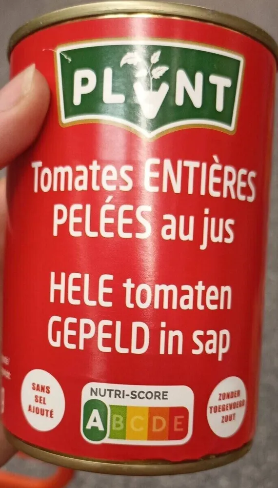 Tomates pelées entières au jus