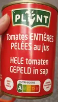 Tomates pelées entières au jus
