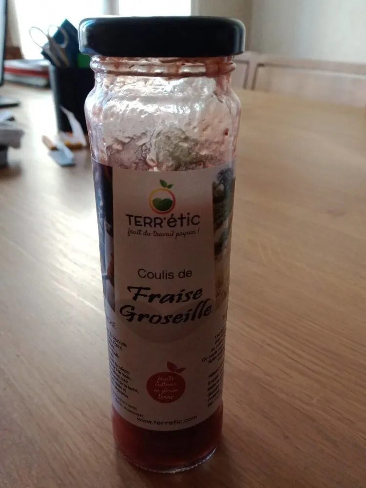 Coulis de fraise groseille