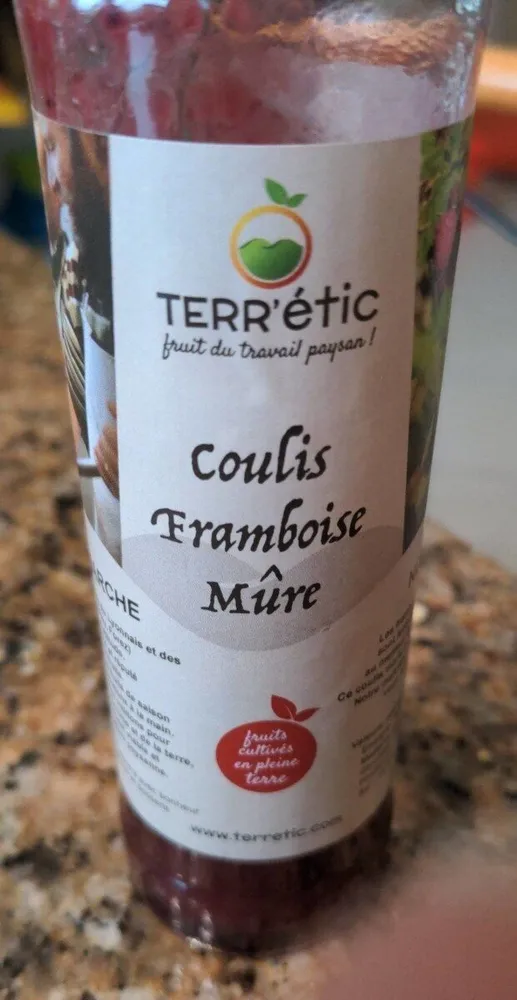 Coulis framboise mûre
